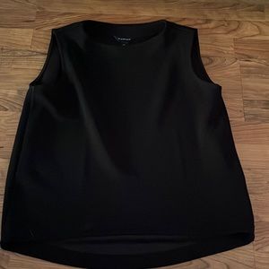 Black sleeveless top
